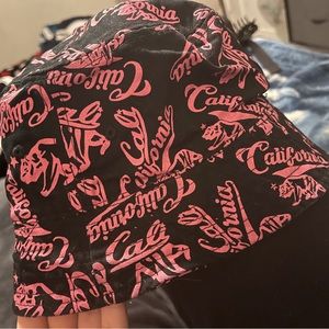 Pink California bucket hat